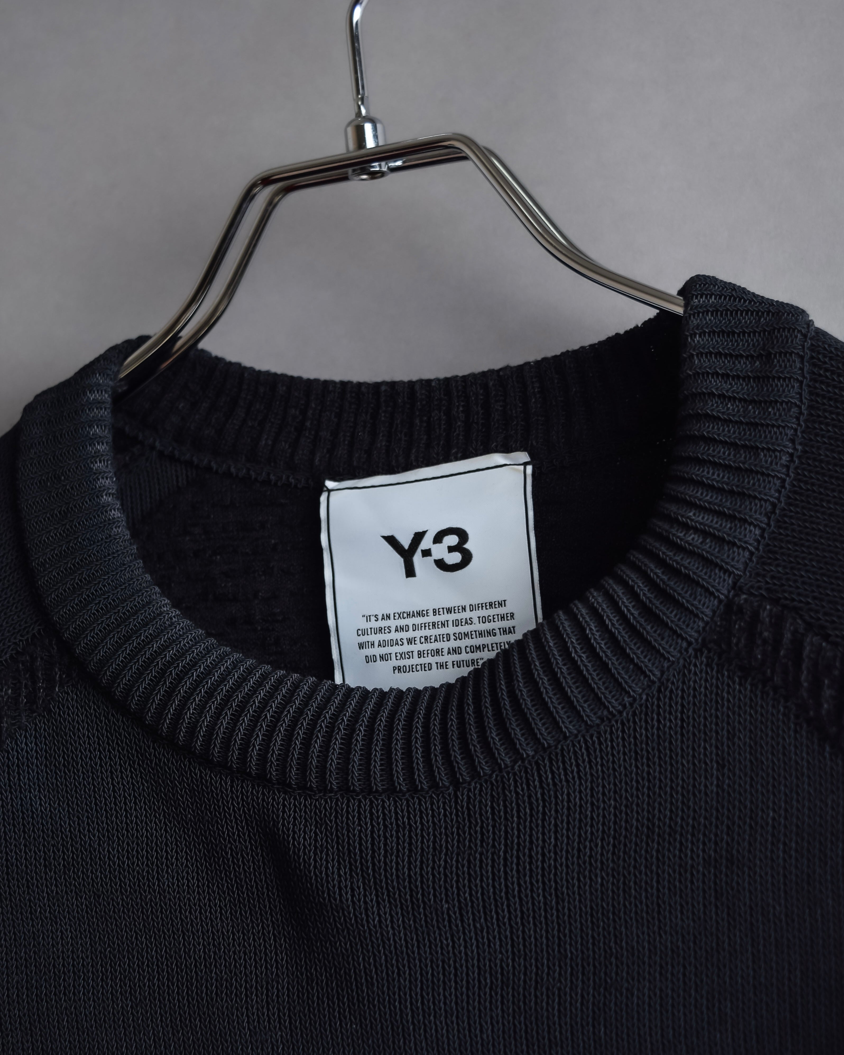 "Y-3" Logo engraved knit pullover