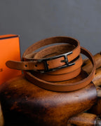 "HERMES" API Doubletour layered design belt bracelet