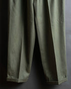 Vintage khaki green wide slacks