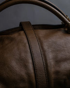 "BURBERRY" Chain design grained full grain leather shoulder bag