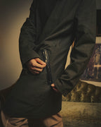 -SPECIAL- "COMME des GARÇONS HOMME" 03AW Asymmetric zip long coat