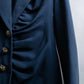 "Christian Dior" Asymmetrical gathered design tailored jacket