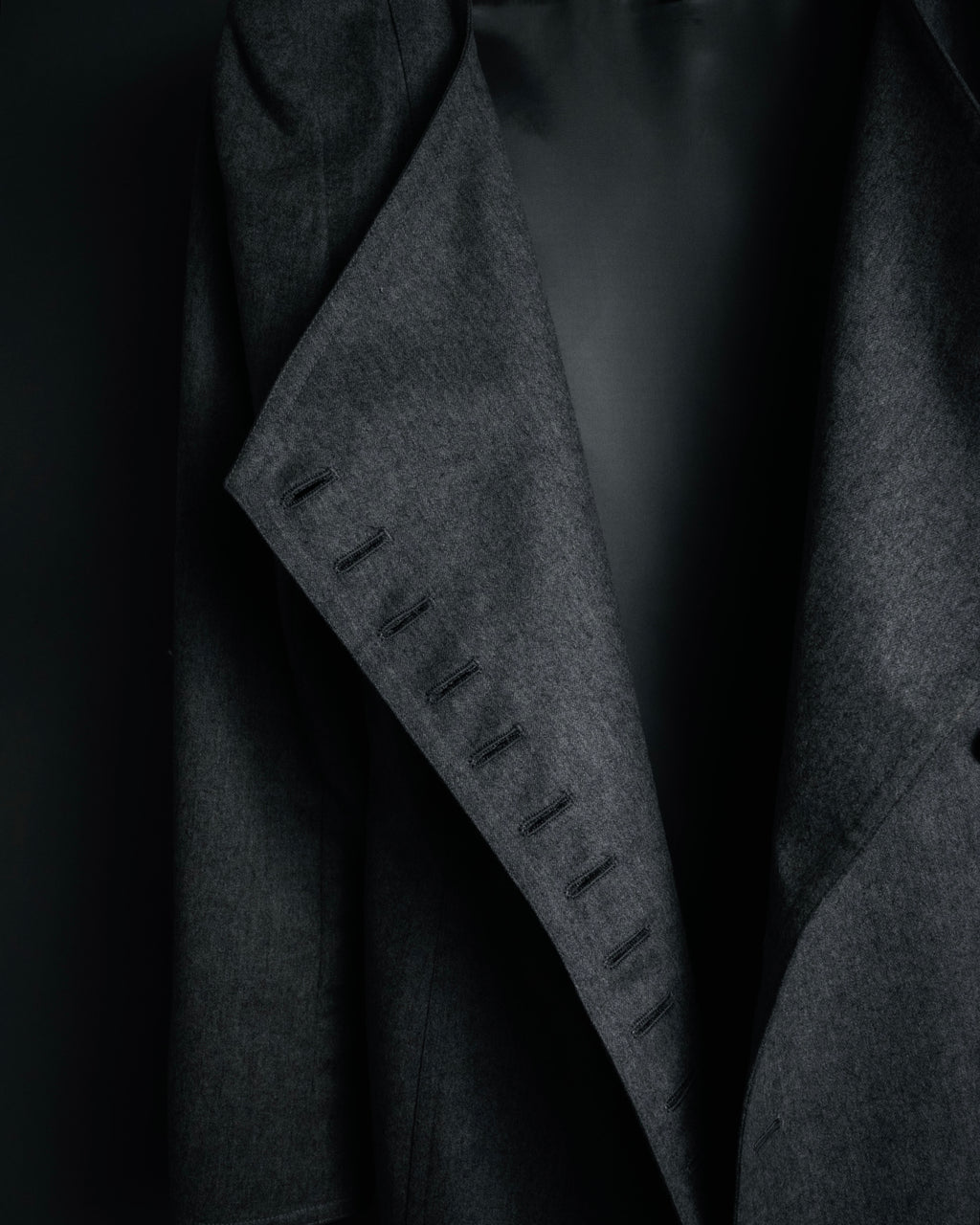 “Miss Dior” 90’s asymmetrical multi button wool dress