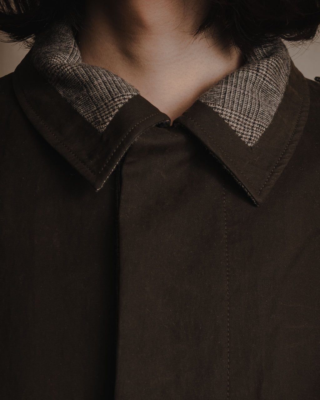 "DOLCE & GABBANA" 00’s resin coated patch detail belted coat