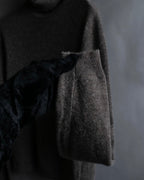 "HERMES" Margiela period cashmere high neck knit pullover