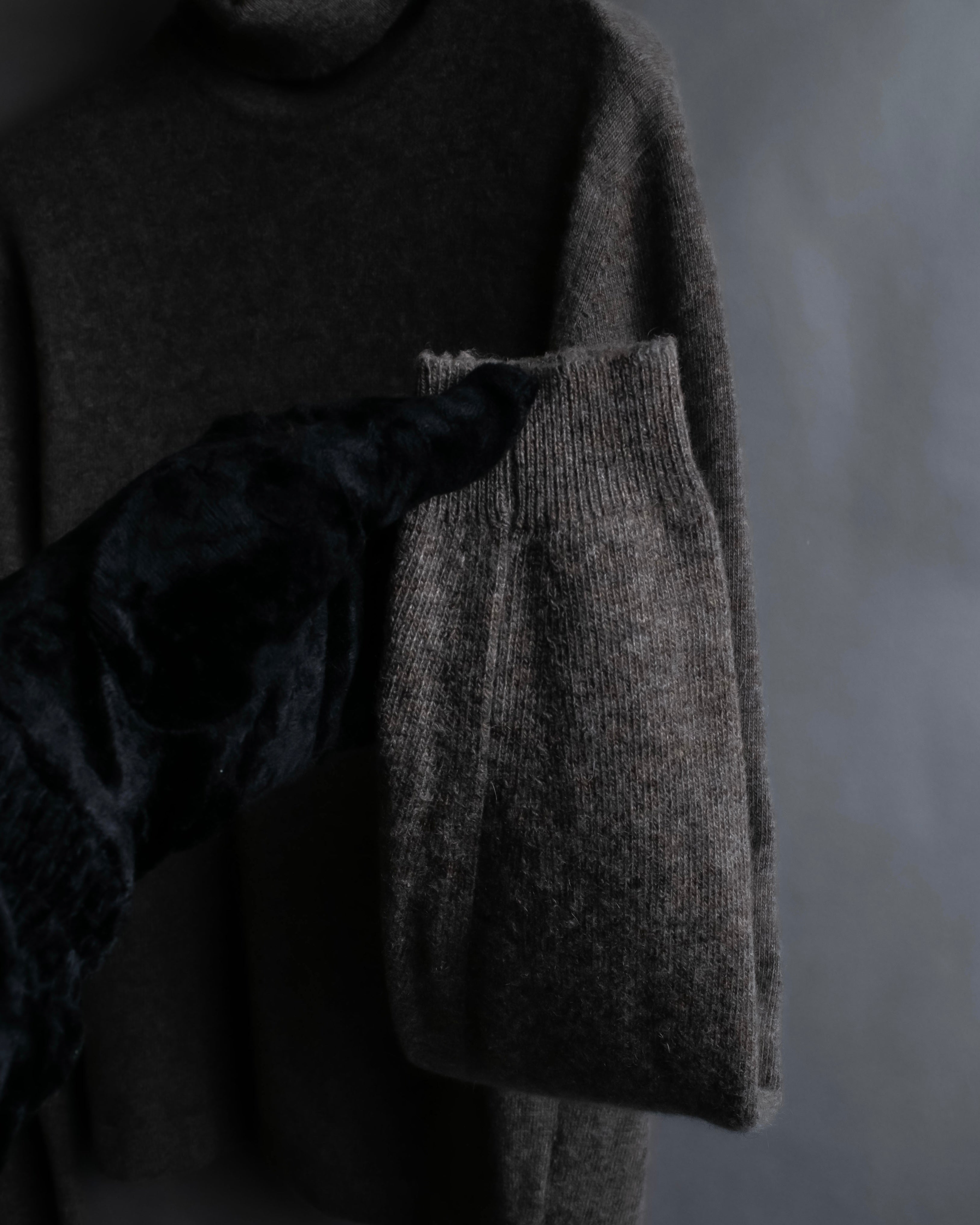 "HERMES" Margiela period cashmere high neck knit pullover