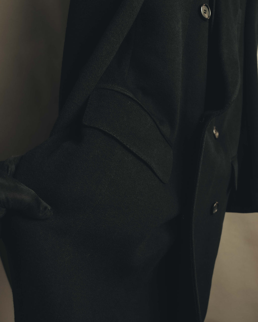 "Burberrys" 80's-90's Classic double-breasted wool overcoat