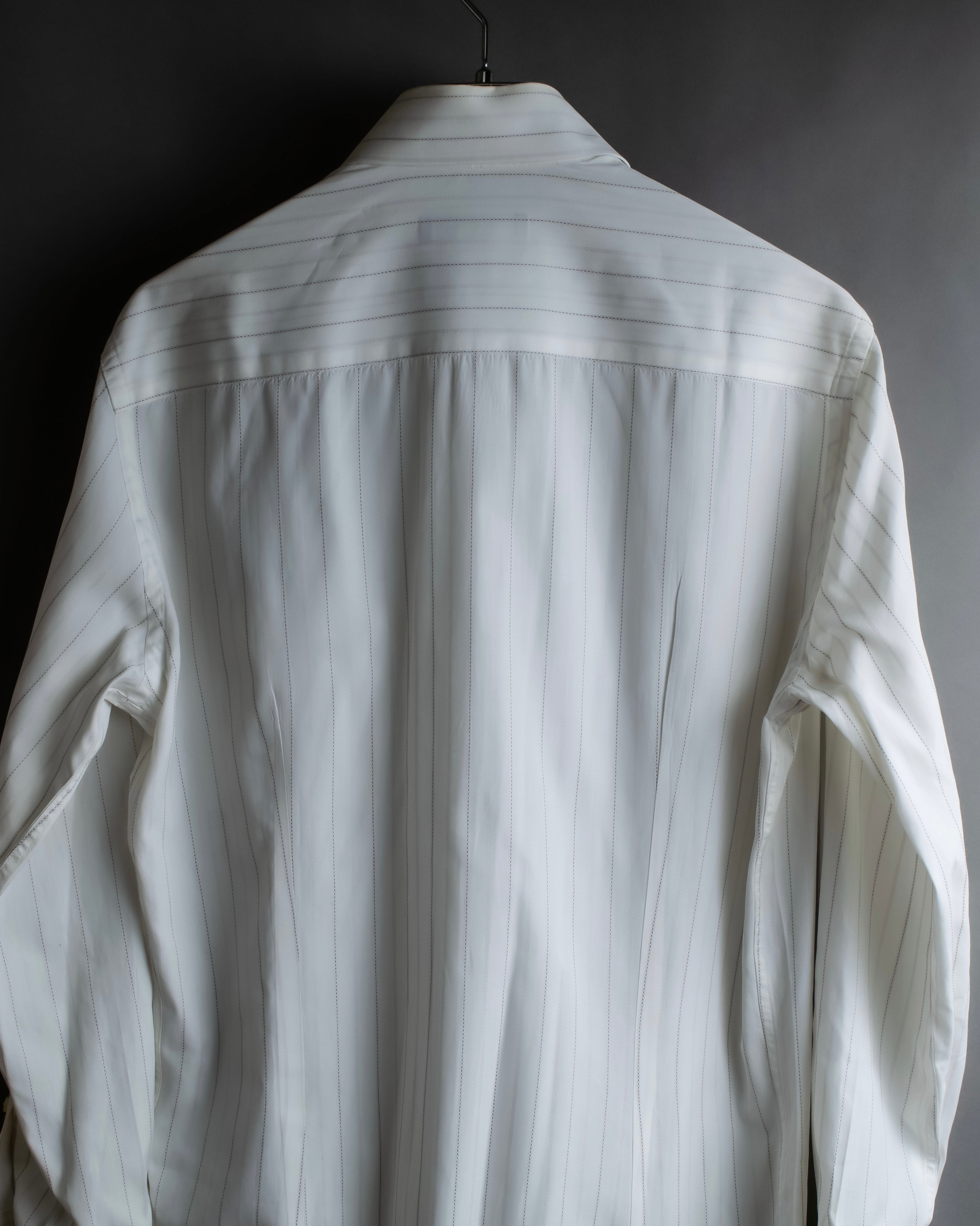 "Dolce & Gabbana" 12SS Two types of woven striped shirt