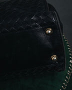 –SPECIAL– "BOTTEGA VENETA"
90’s-00’s intrecciato trapezoid handle bag