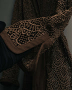 -SPECIAL- “VALENTINO ROMA” 1998-2008 Lace belted sheer coat dress