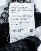 "Dolce &amp; Gabbana" Flower engraved lace design shape fit shirt