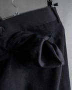 "JEAN PAUL GAULTIER FEMME"
 High-waisted straight draping slacks