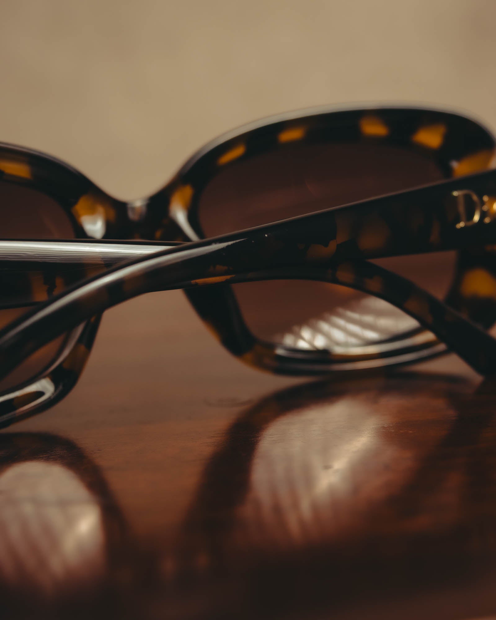 -SPECIAL- "Christian Dior" 90's Tortoiseshell oversized square sunglasses