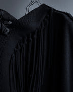 "ISSEY MIYAKE" 01AWRough knit fringe design cardigan