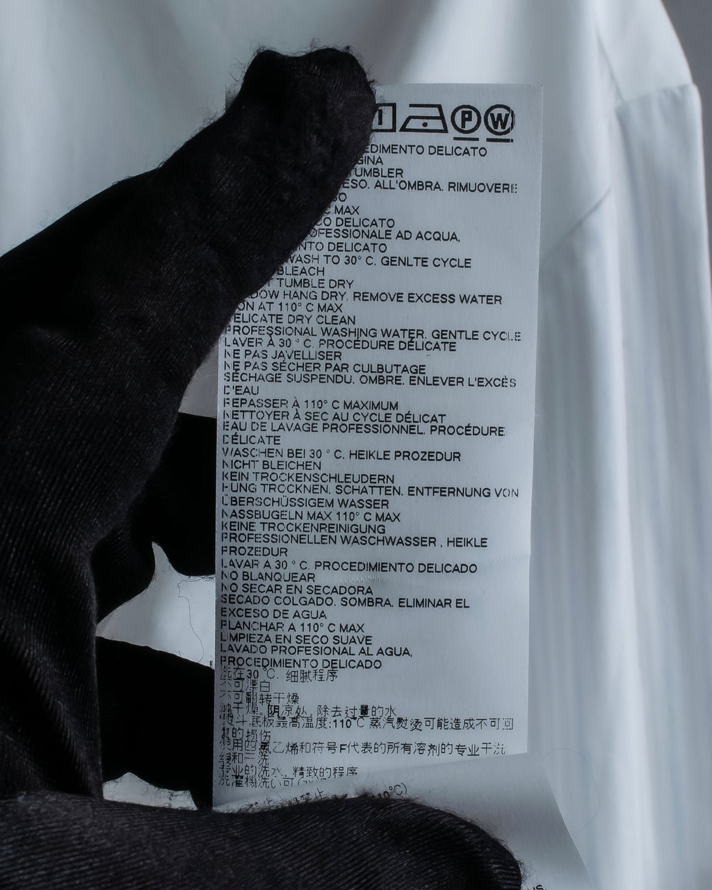 "MAISON MARGIELA" 17AW super long sleeve gimmick cotton shirt
