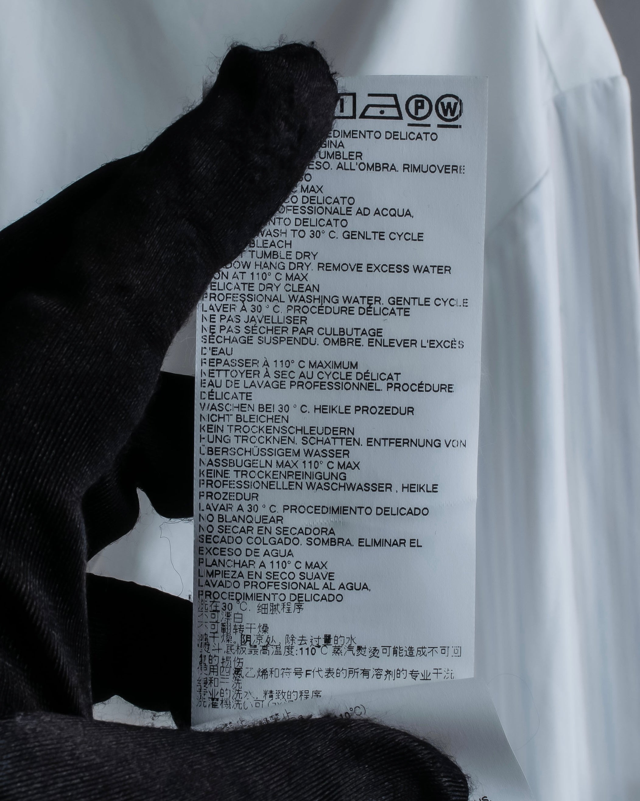 "MAISON MARGIELA" 17AW super long sleeve gimmick cotton shirt