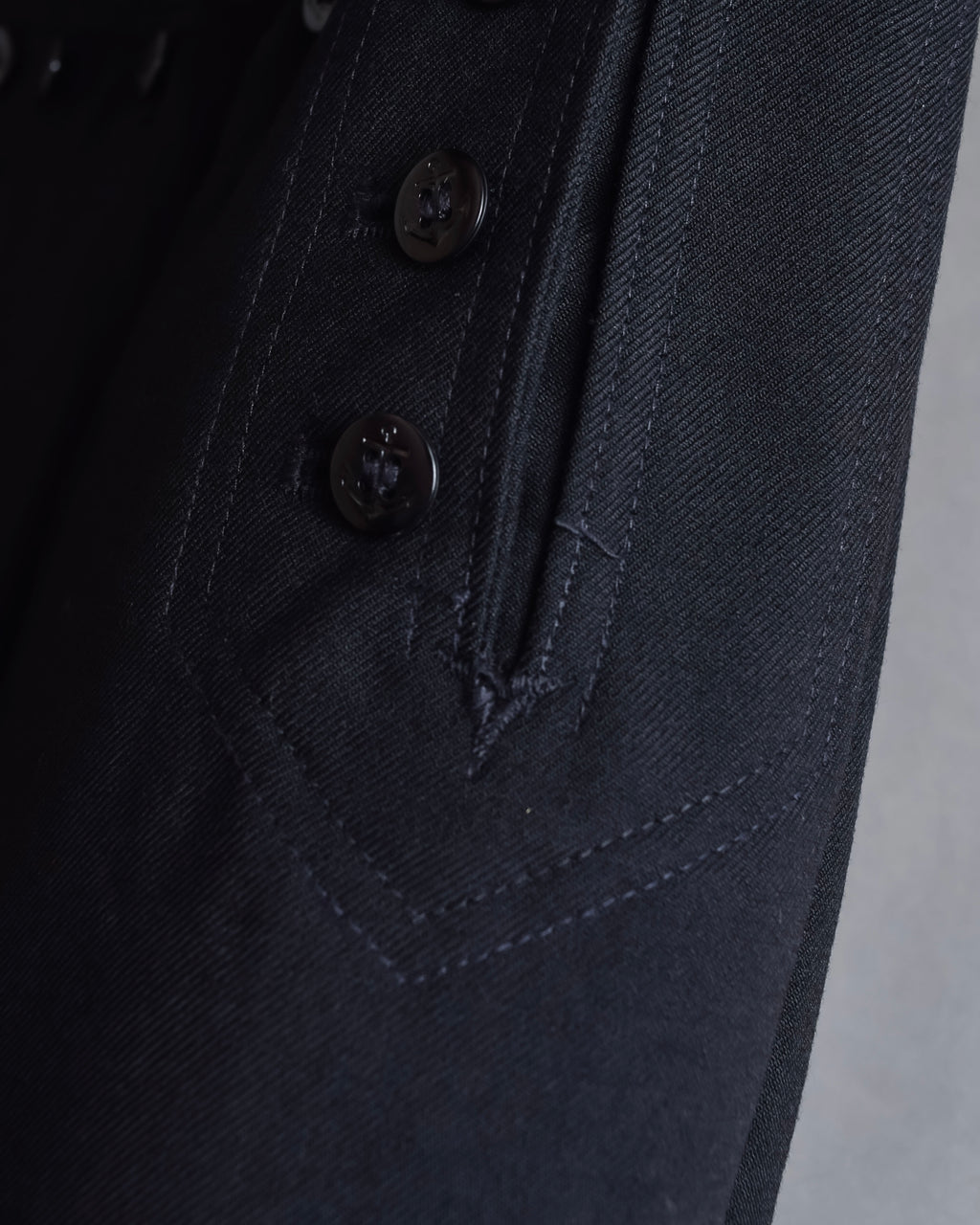 "US navy inspired lace back wide sailor pants"