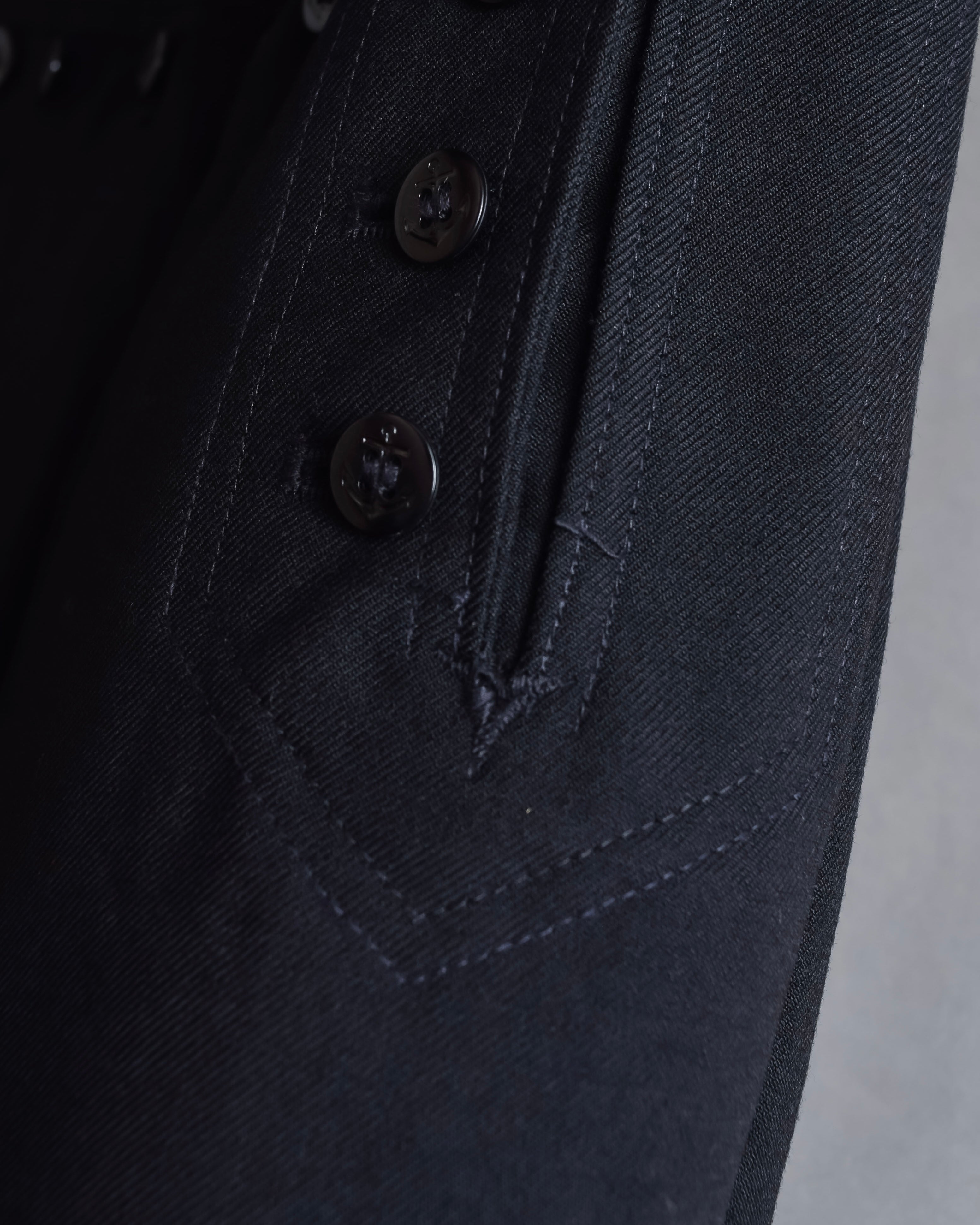 "US navy inspired lace back wide sailor pants"