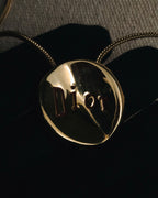 "Christian Dior" 00’s Bottle cap logo pendant necklace