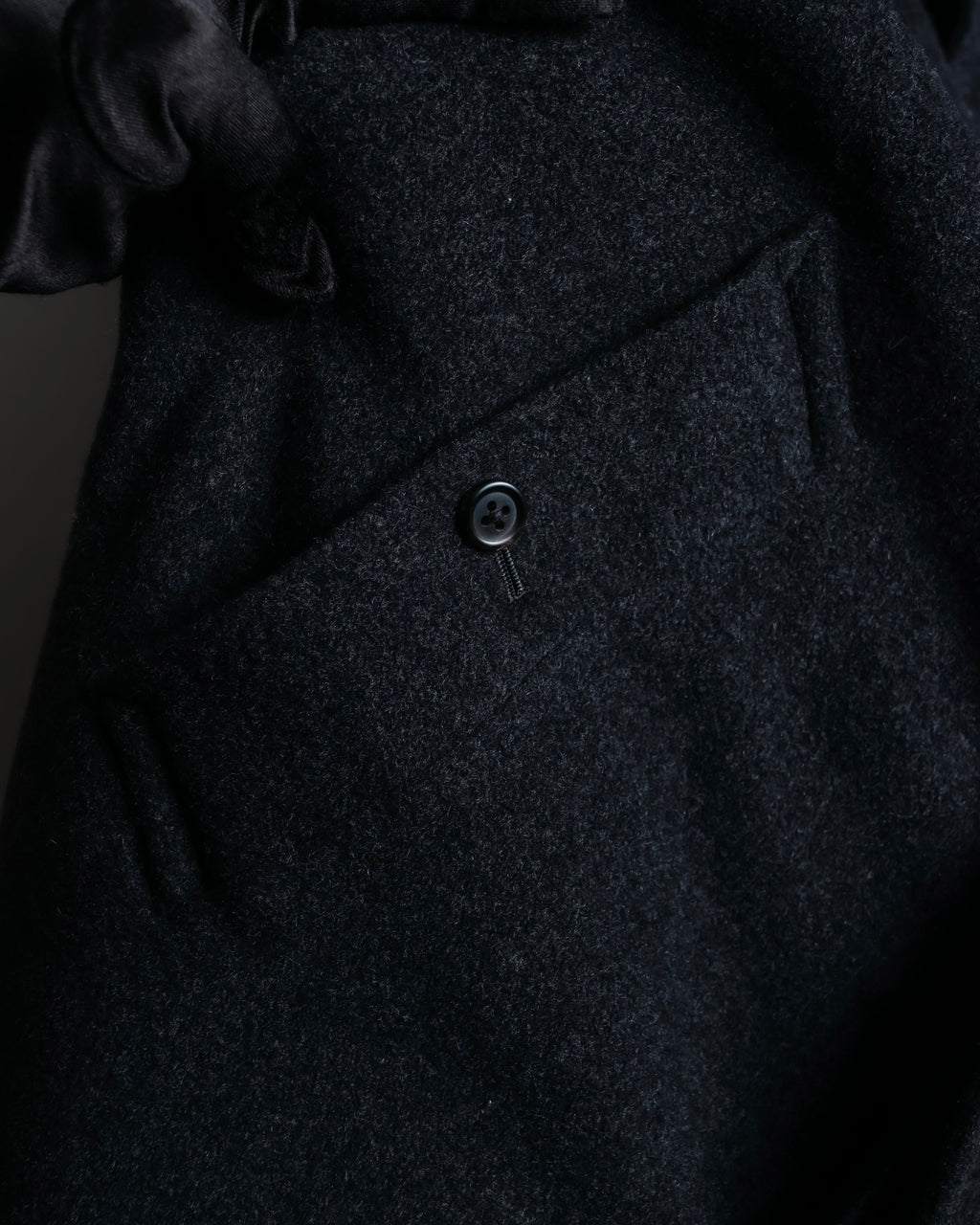 "BURBERRYS" Vintage stand collar concealed long coat