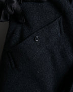 "BURBERRYS" Vintage stand collar concealed long coat