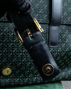 "LOEWE" Anagram pattern combination leather shoulder bag
