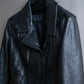 "Acne" Beautiful shape genuine leather double riders jacket