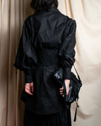 "KIMHĒKIM" Bondage corset belt design shirt dress