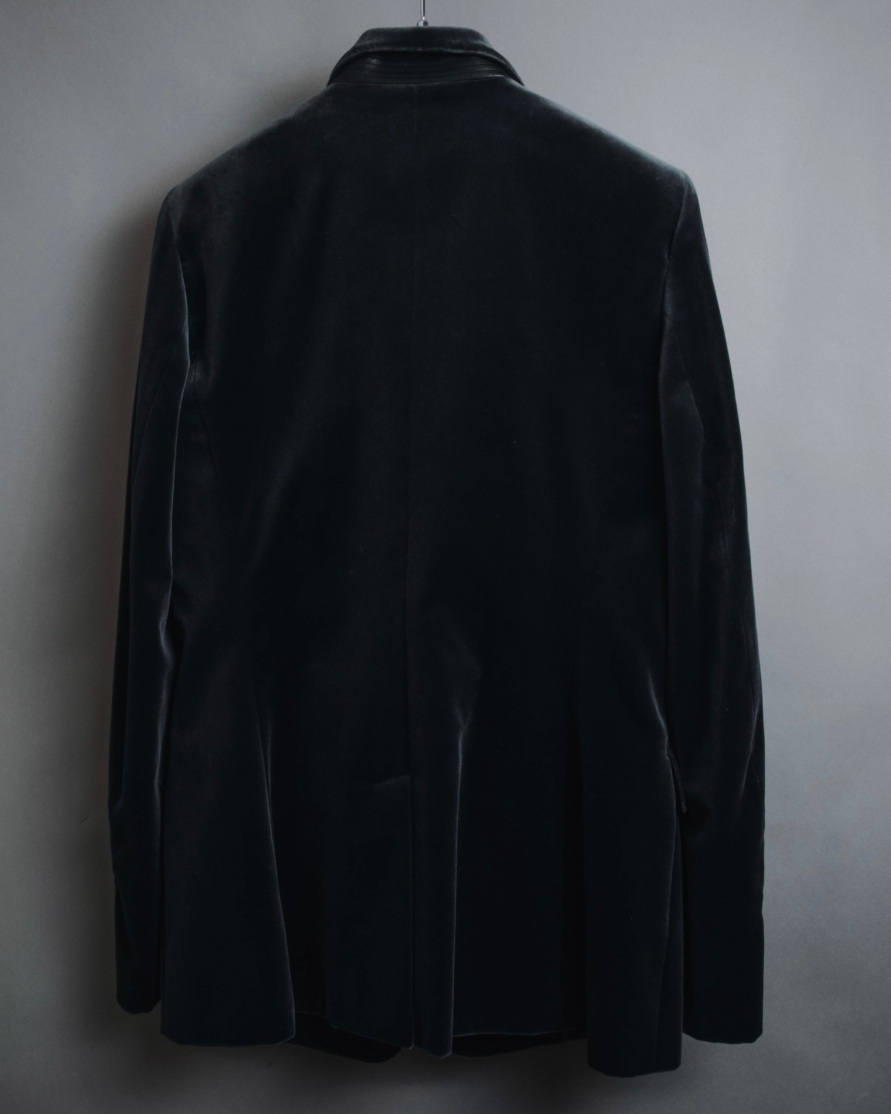 –SPECIAL– "HERMES"
00’s Velvet switchinglamb leather collar special tailored jacket