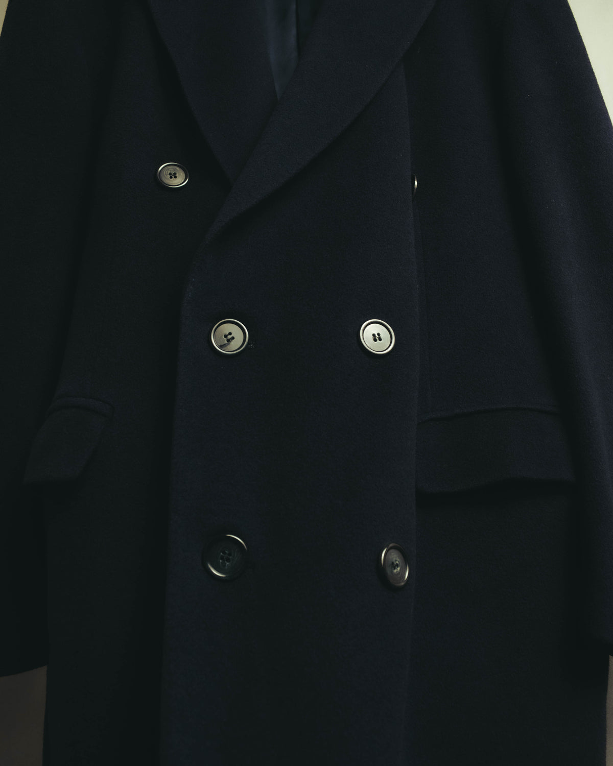 “Burberrys” 80’s-90’s Oversized double-breasted cashmere chester coat