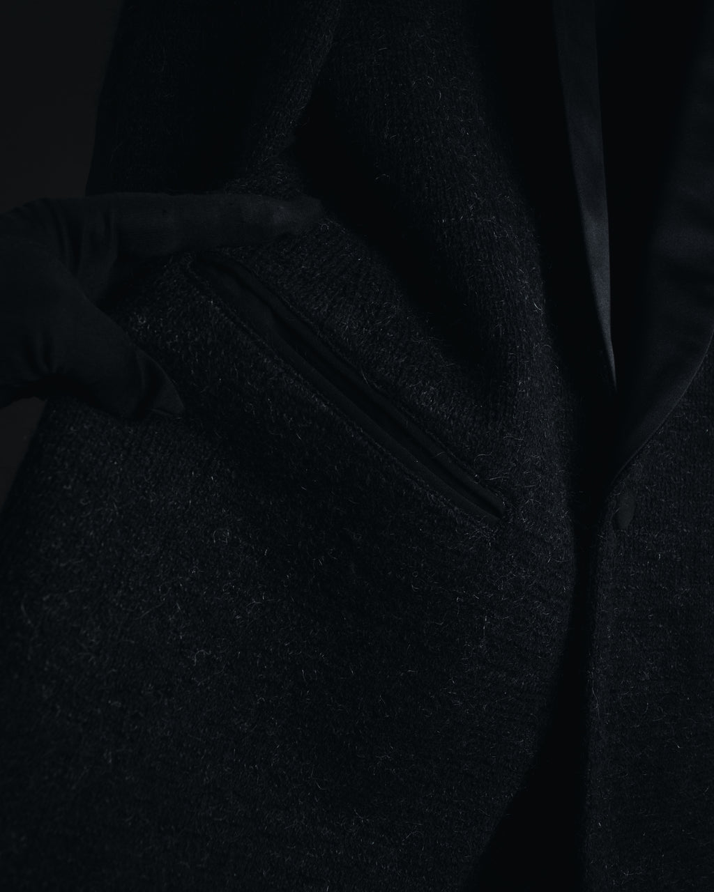 –SPECIAL– "JUNYA WATANABE COMME des GARÇONS MAN" 2015AW mohair blend satin shawl lapels jacket