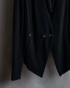 "HELMUT LANG" Zipper design sharp angle cutaway jacket