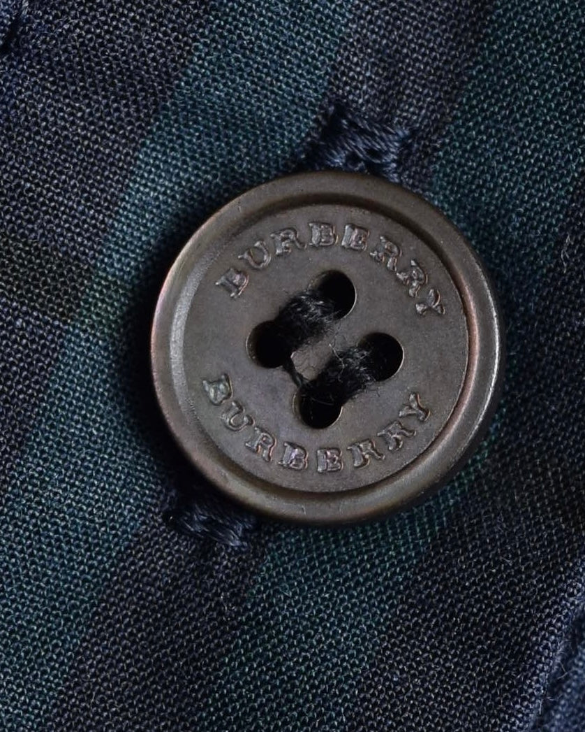 "BURBERRY" Tartan check pattern frill shirt