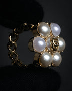 “GUCCI“ 2015-2022 Pearl flower chain ring