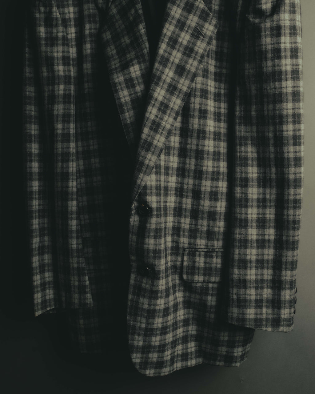 "COMME des GARÇONS HOMME" 90's Plaid wool blazer