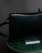 "BALENCIAGA" Horizontal metallic plate design leather shoulder bag