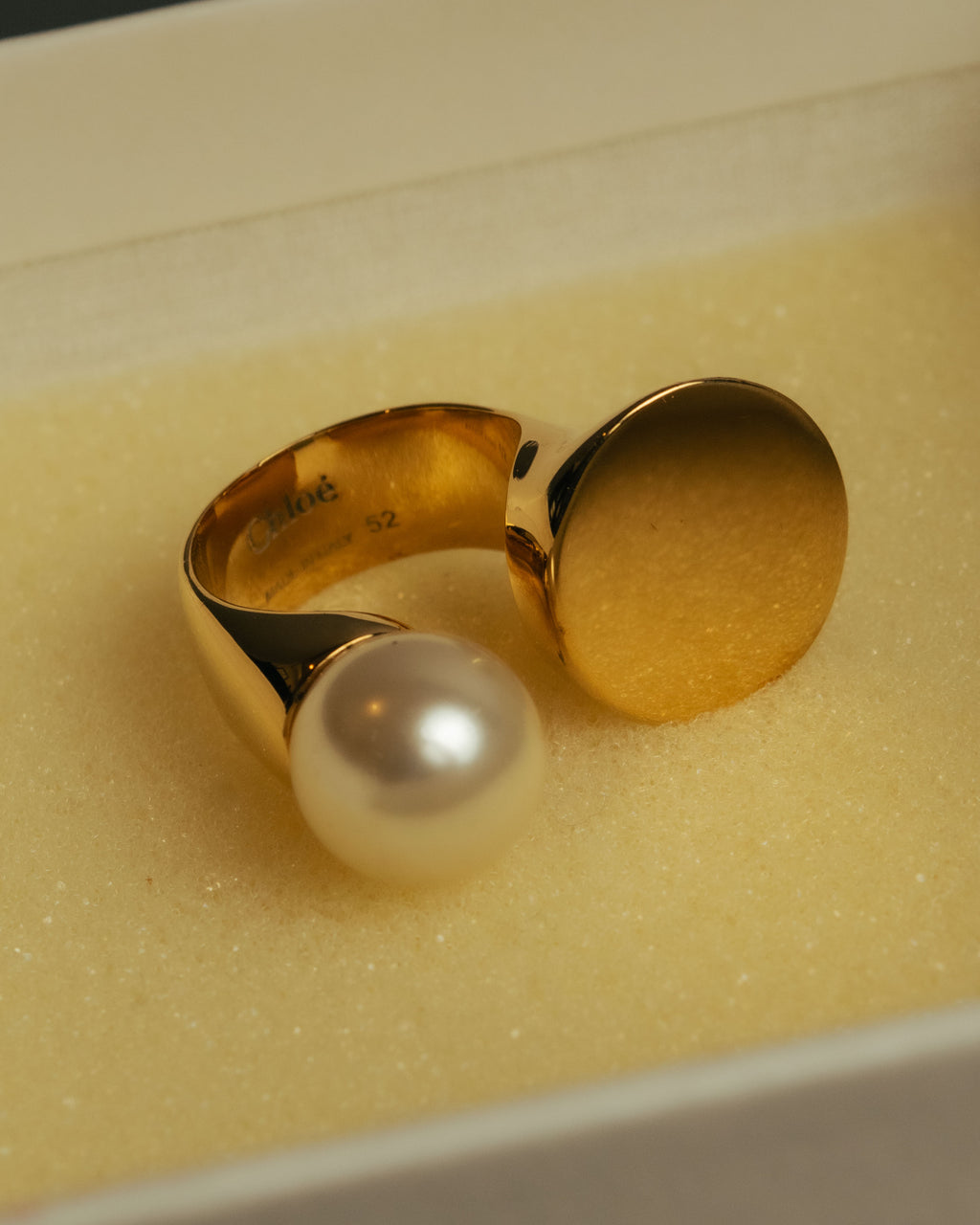 “Chloé” 2015-2016 darcey pearl fork ring
