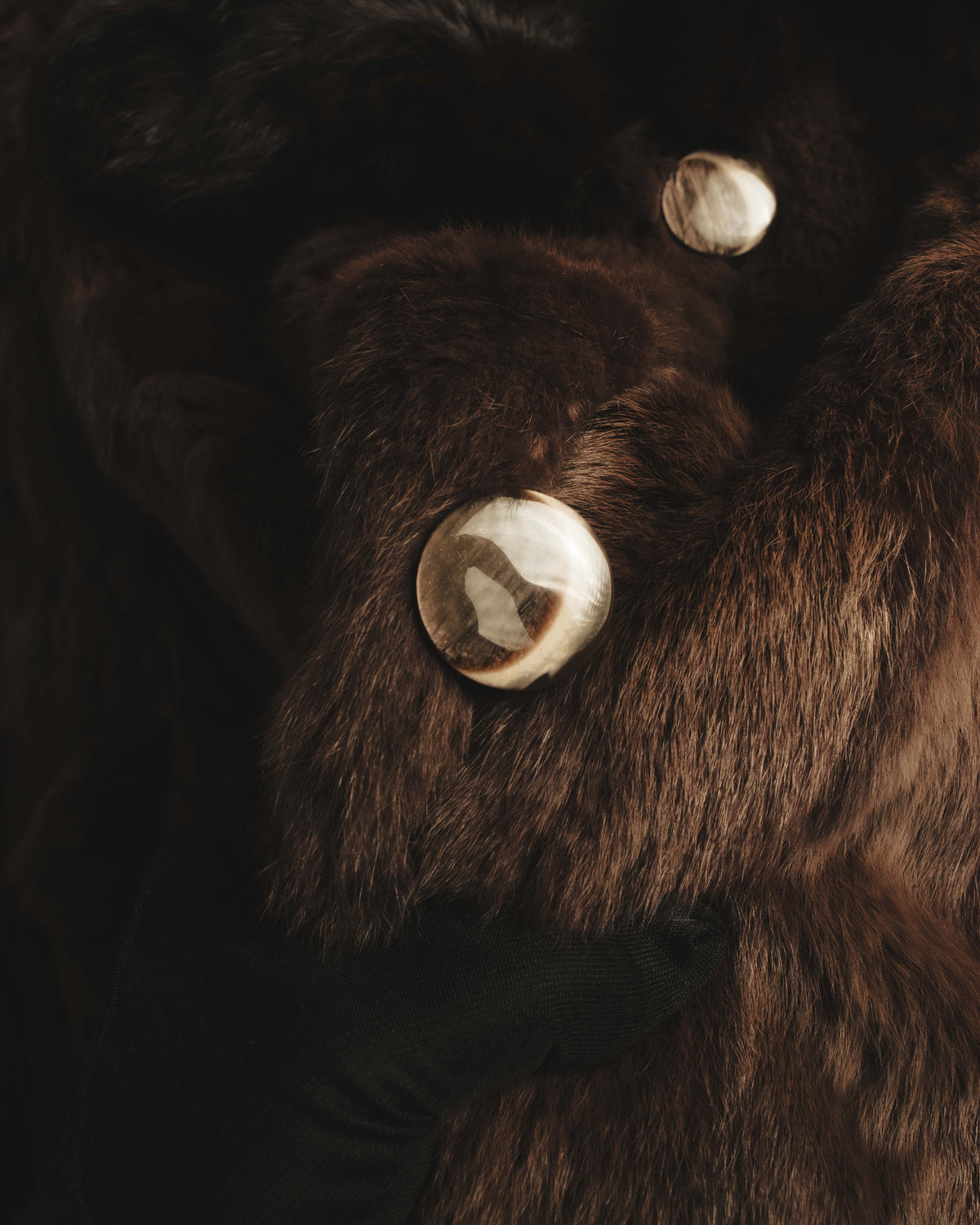 "ROBERTO VALENTINO" Reversible brown fur coat