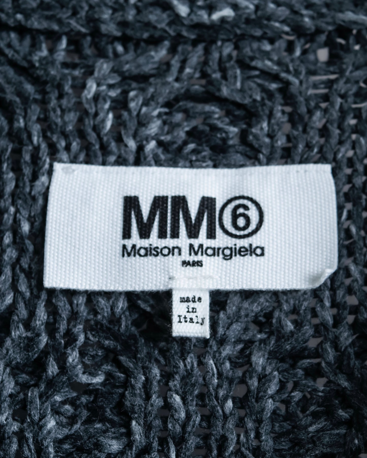 "MM6 MAISON MARGIELA" Cabled melange sleeveless knit