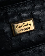 “pierre cardin” 80’s-90’s Ostrich leather structured doctor bag