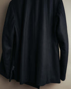 -SPECIAL- "DRIES VAN NOTEN" 10's Sculptural wide lapel double breasted wool coat