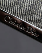 "Christian Dior" Malice Pearl Series greige color canvas shoulder bag