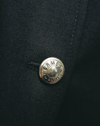-SPECIAL- “HERMES” 00’s Technical wool equestrian jacket with red lining