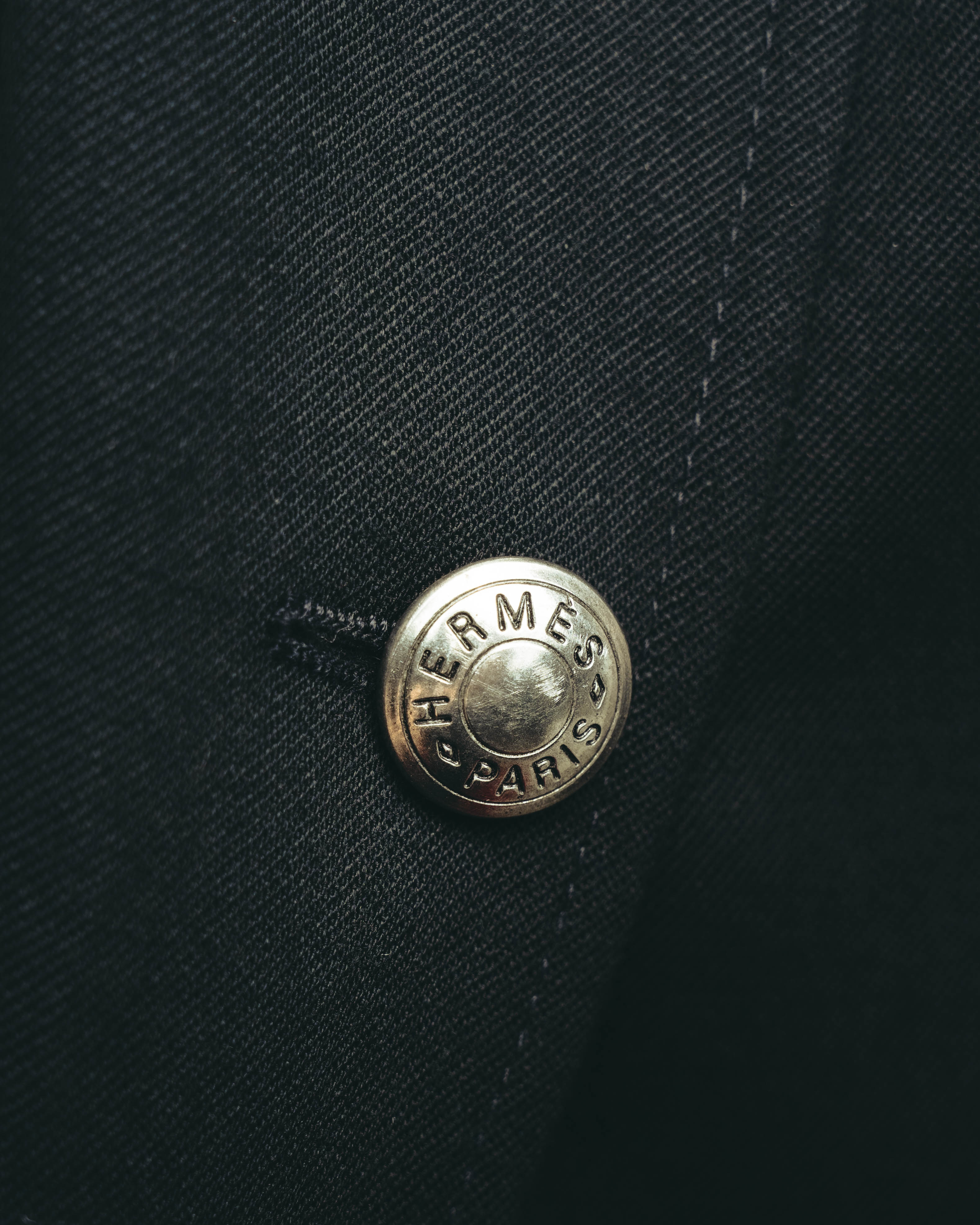 -SPECIAL- “HERMES” 00’s Technical wool equestrian jacket with red lining