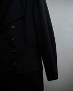 "Y's" 94AW sharp lapel cut design double-breasted jacket
