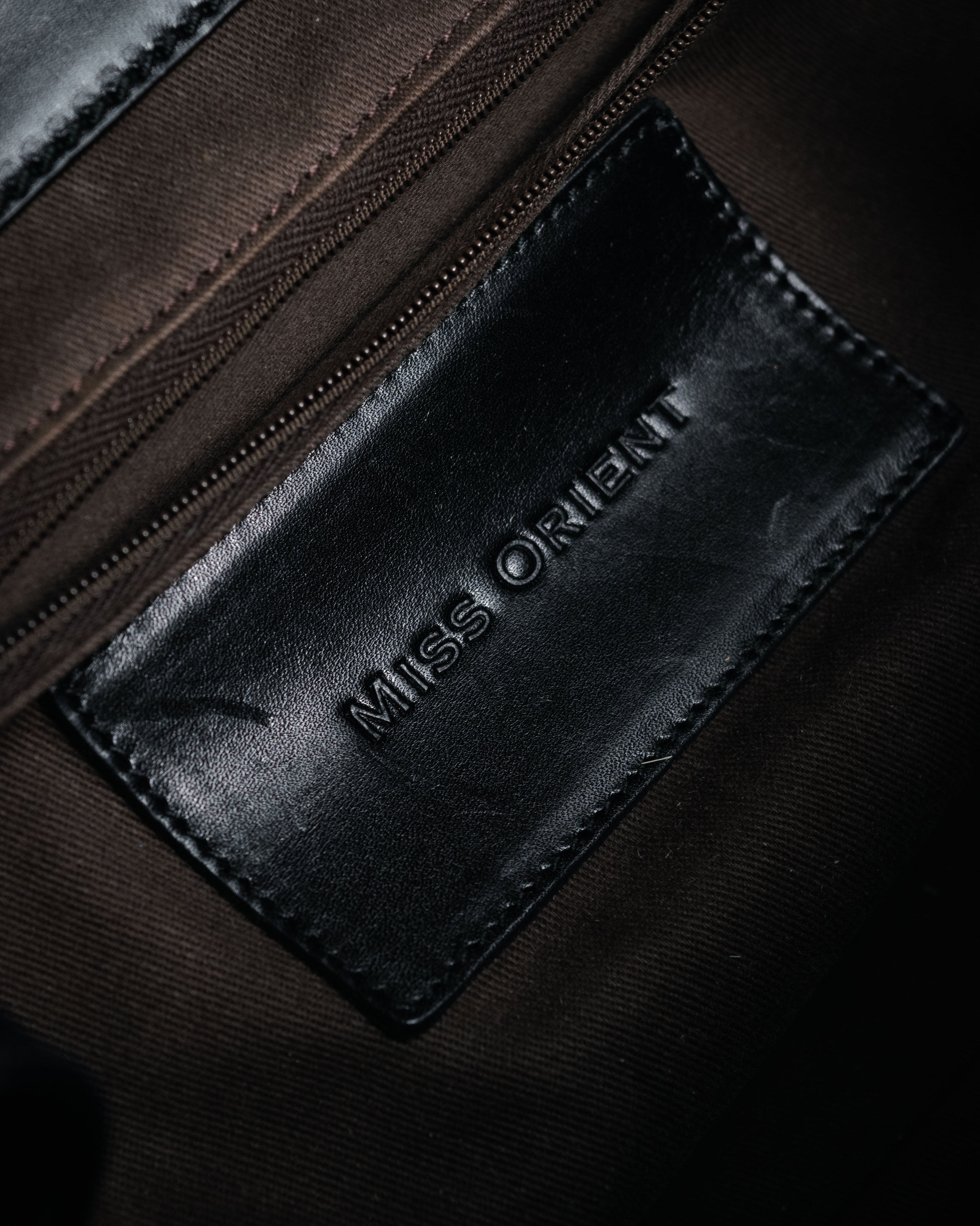 –SPECIAL– “DOLCE & GABBANA” 00’s-10’s Miss orient padlock leather satchel