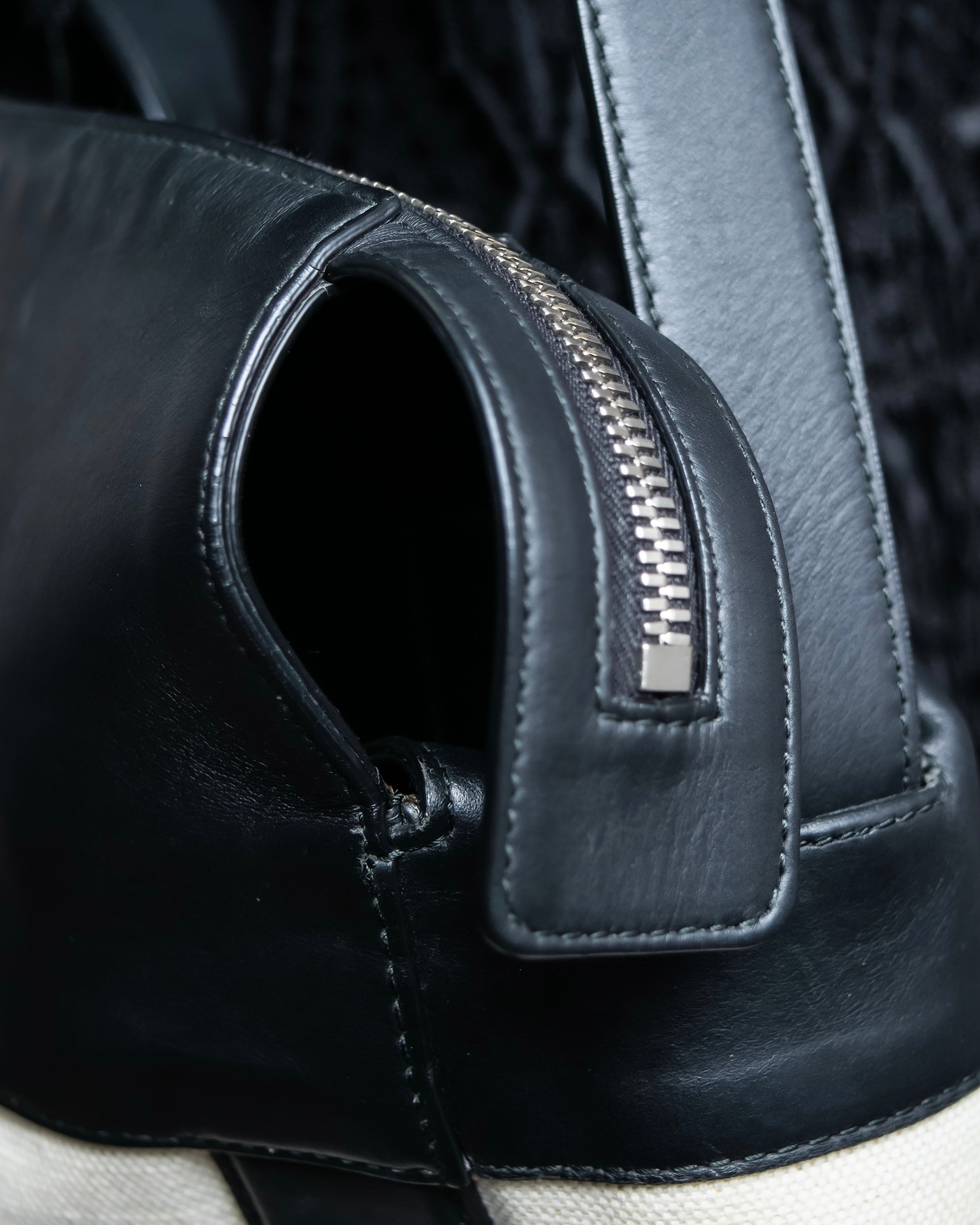 "BOTTEGA VENETA" 19AW Canvas & leather combination 2way bag