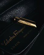 "Salvatore Ferragamo" Mid 90’s archival envelope flap top-handle bag