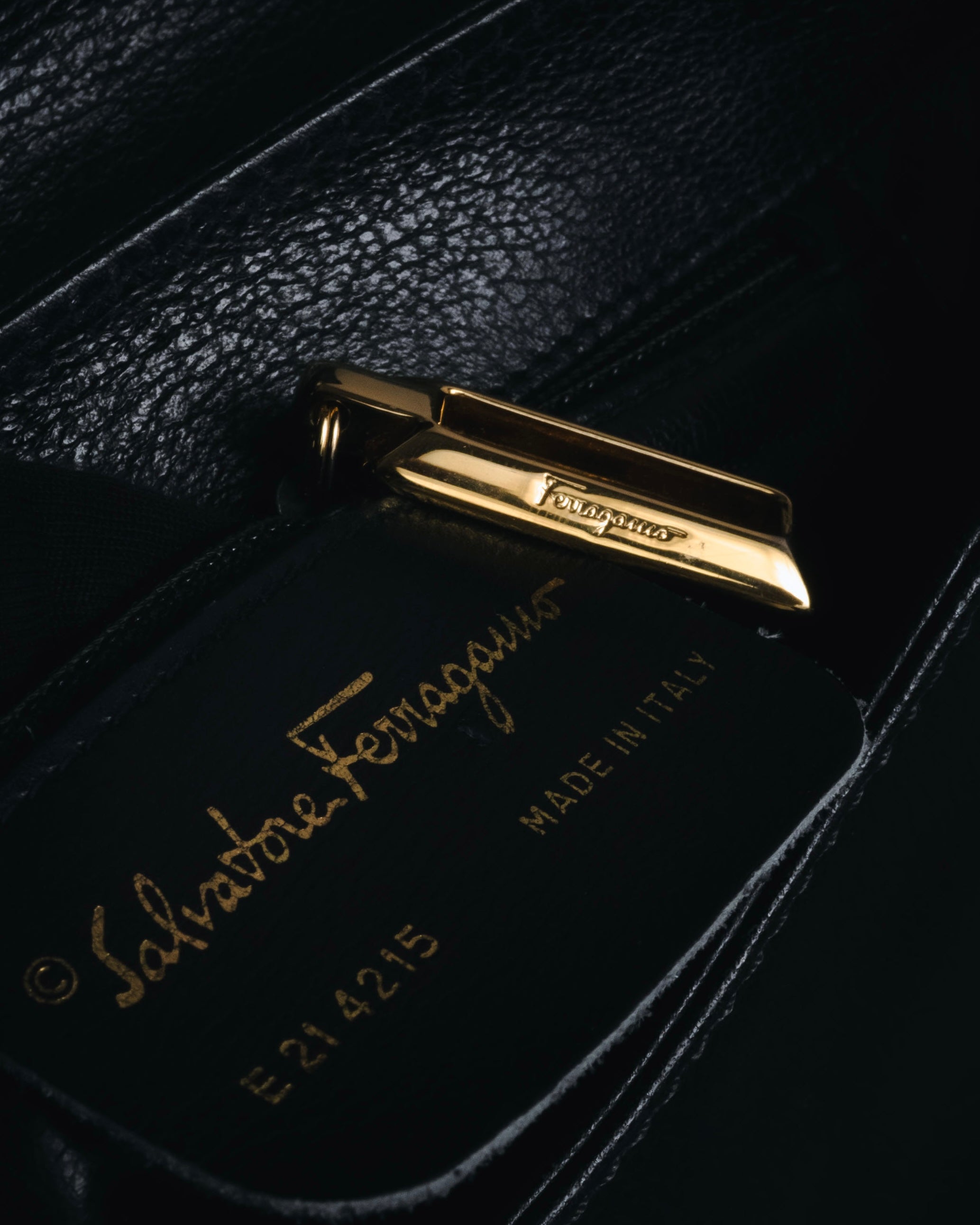 "Salvatore Ferragamo" Mid 90’s archival envelope flap top-handle bag