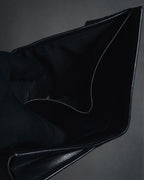 "YVES SAINT LAURENT" Stud-embellished monogram bi-fold wallet